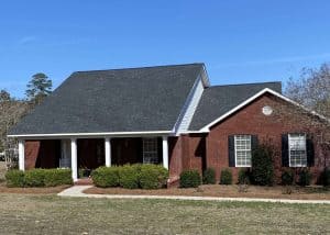 New roof being installed on a residential home in Monticello, Florida by Roofs by PRO.