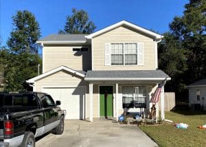 Roof replacement project on a residential home in Tallahassee, FL. New roof installation by professi.