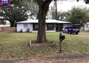 Roof replacement project completed on a residential home in Crawfordville, FL. Expert roofing servic.