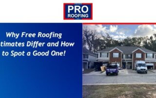 Residential homes with new roofs and ongoing roofing work.
