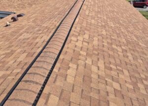New asphalt shingle roof installed on residential home in Tallahassee, FL.