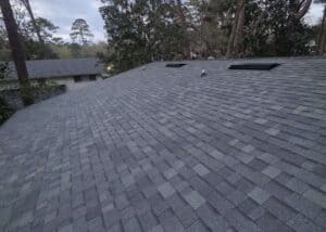 An asphalt shingle roof installed by PRO Roofing in Tallahassee, FL, showcasing durability and quali.