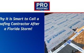 Roofing underlayment being installed on a building roof in Florida.